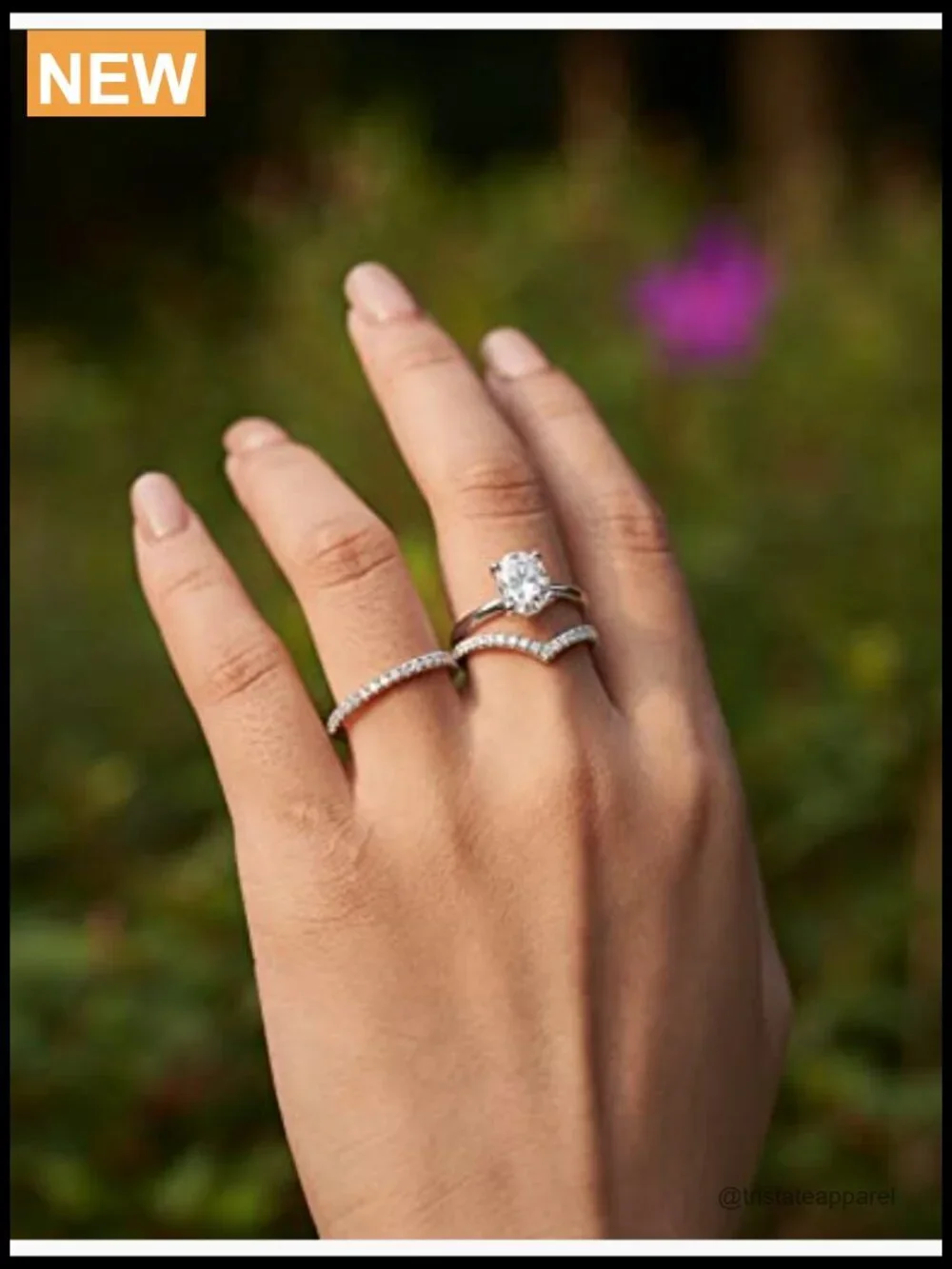 Solitaire 1.5CT Moissanite Engagement Ring 925 Sterling Silver